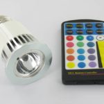 RGB 5 Watt LED Spot E27 with IR Remote Control