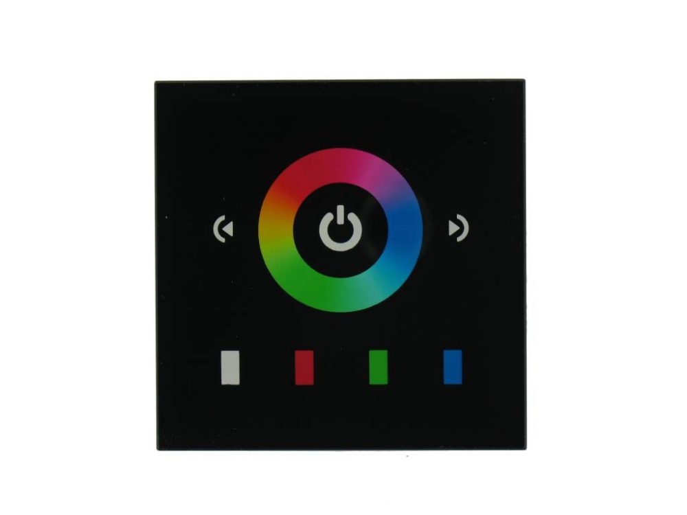 RGB LED Controller Touch Black for the wall