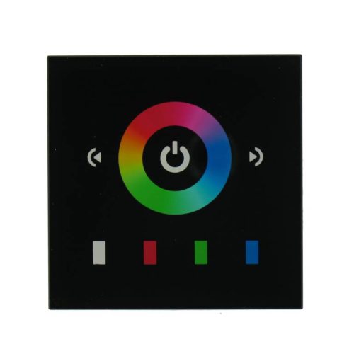 RGB LED Controller Touch Black for the wall