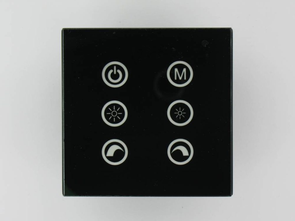 RGB LED Controller Touch Black on the wall V2