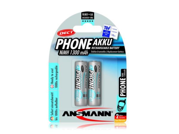 Rechargeable battery Ansmann AA Mignon 1300mAh PHONE DECT (2 Pcs)