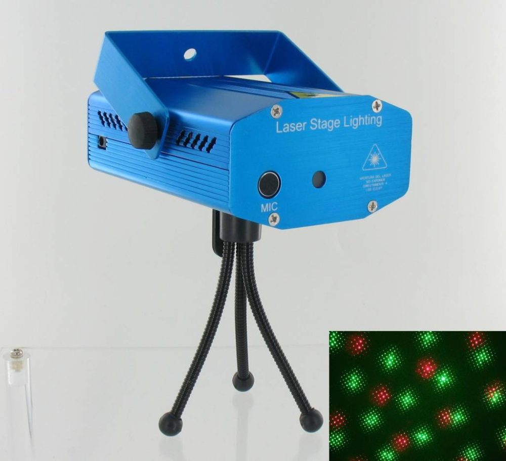 Red and Green Laser Show