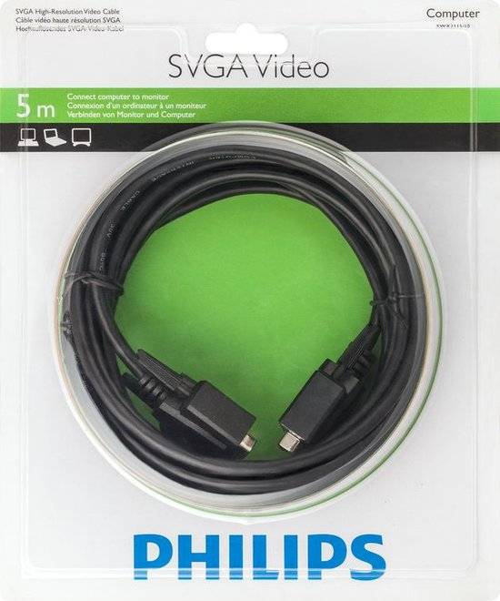 SVGA Video Cable 5 meter Male-Male