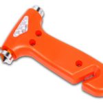 Safety hammer with seat belt cutter (Orange)