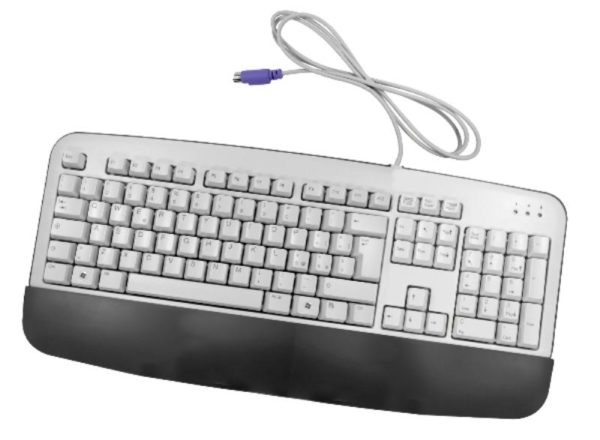 Tastatur mit Handgelenkauflage PS
