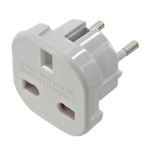 UK - EU Travel Plug White