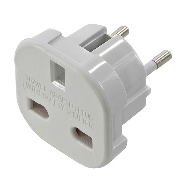 UK - EU Travel Plug White