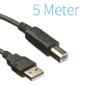 USB 2.0 A - B - Printer Cable 5 Meter