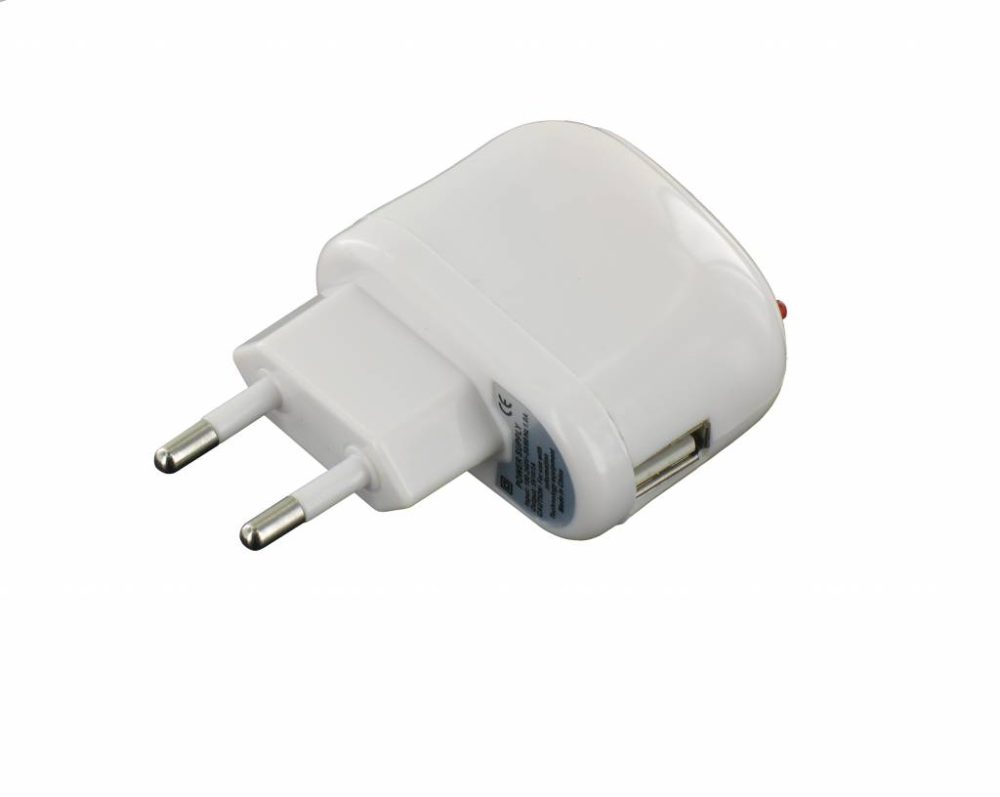 USB AC Charger 1 Amp White