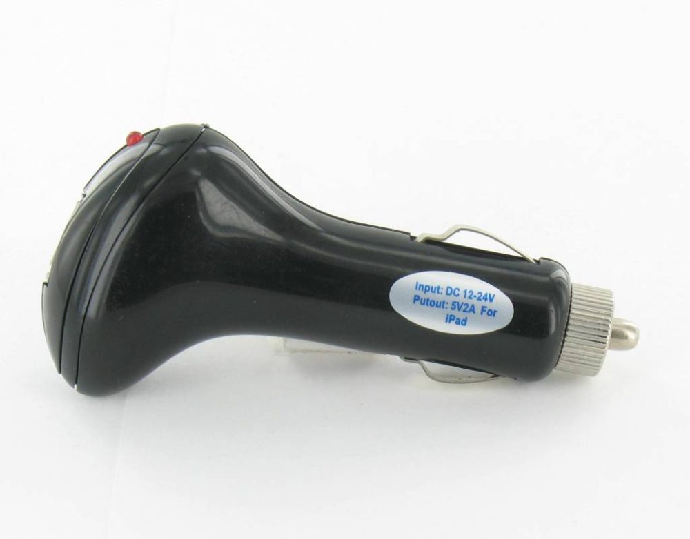 USB Car Charger 2000mAh Black