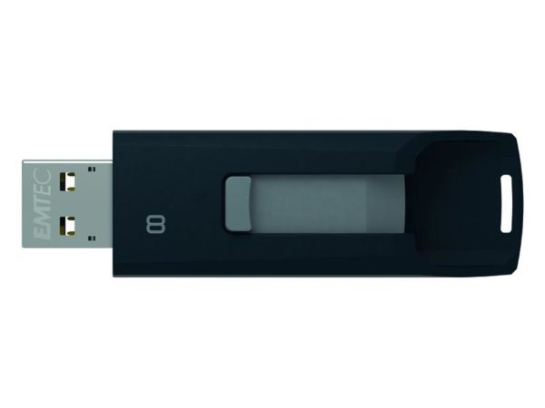 USB FlashDrive 8GB EMTEC C450 Slide 2.0 (black)