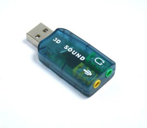 USB Sound Audio Controller Adapter 5.1 3D GAME DVD