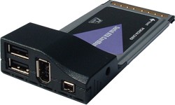 USB2.0 + Firewire PCMCIA Combo Card IEE1394