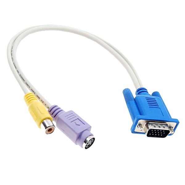 VGA to S-Video + RCA Cable