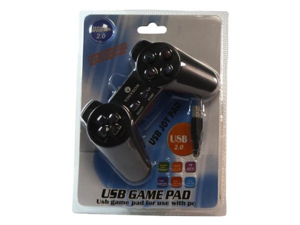 Vinyson USB Game Controller for PC Black