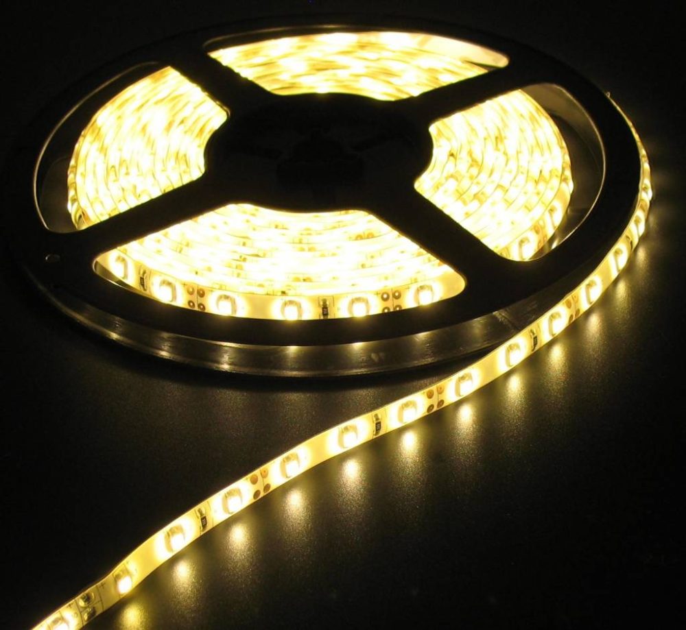 Warm White 5m 60led White PCB IP65 Complete