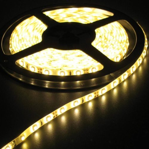 Warm White 5m 60led White PCB IP65 Complete