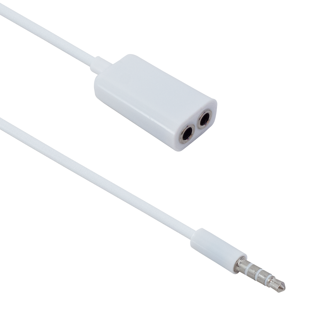 audio adapter 3.5 male 2x3.5 female
