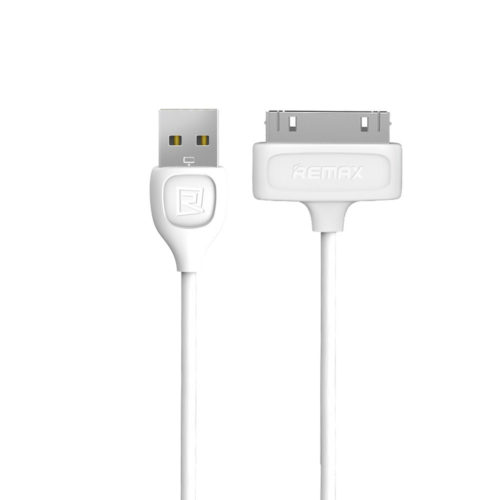 Καλώδιο δεδομένων, Remax RC-050i Lesu, iPhone 4 30 Pin, 1.0m, λευκό - 14818
