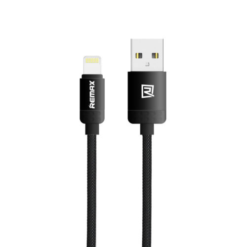 καλώδιο δεδομένων, iPhone 5/6/7 Lightning, Remax Lovely, 1.0m, Μαύρο - 14426