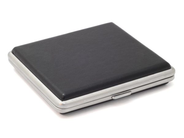 Case for 20 cigarettes - Leather Imitation (Black #20)