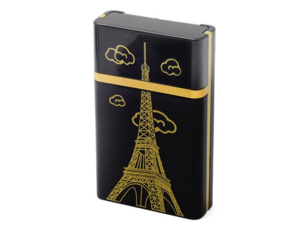 Case for 8 cigarettes with USB Lighter (Paris Eiffel Tower)