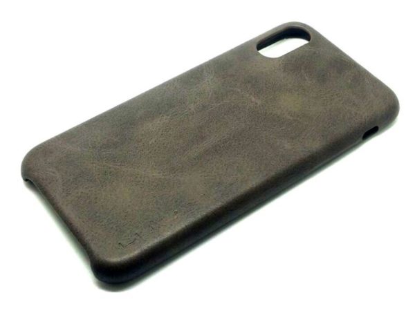 Protective Case Leather-Design for iPhone X, Brown