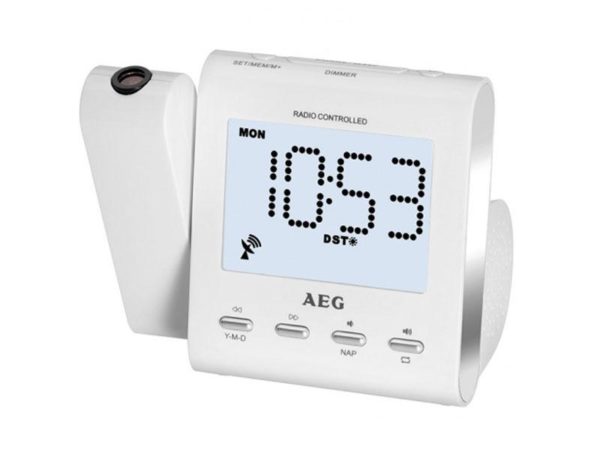 AEG MRC 4122 F N Radio-controlled projection clock radio White