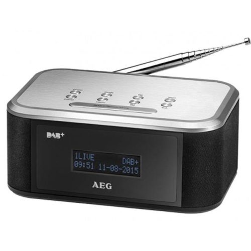 AEG Stereo Clock Radio with DAB+ MRC 4148 black-silver