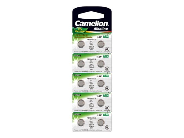 Battery Camelion Alkaline AG3 0% Mercury