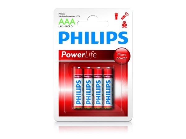 Battery Philips Powerlife LR03 Micro AAA (4 pcs)