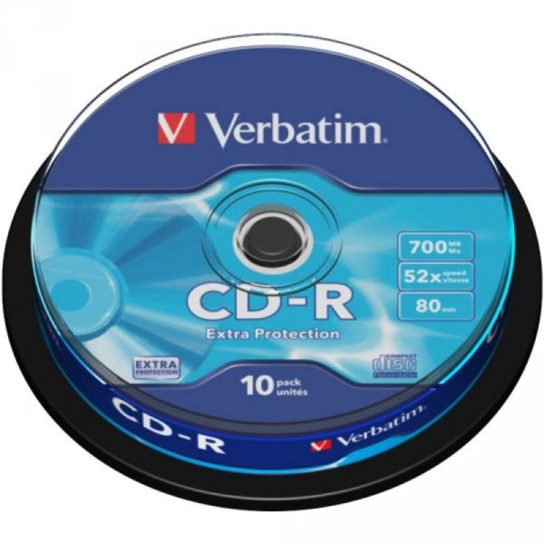 CD-R 80 Verbatim 52x DL 10er Cakebox 43437