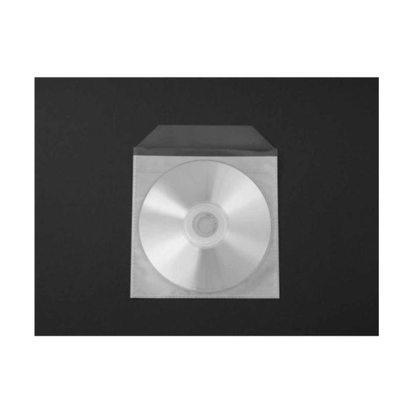 CD Tasche PP vollflächig klebend mit Klappe 100 St XS00194