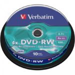 DVD-RW 4.7GB Verbatim 4x 10er Cakebox 43552