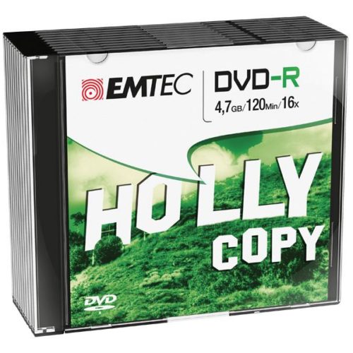 EMTEC DVD-R 4,7 GB 16x Speed - 10pcs Slim Case