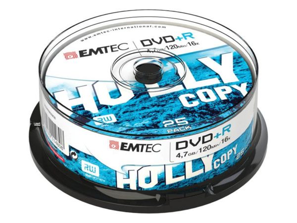EMTEC DVD+R 4,7 GB 16x Speed - 25pcs Cake Box
