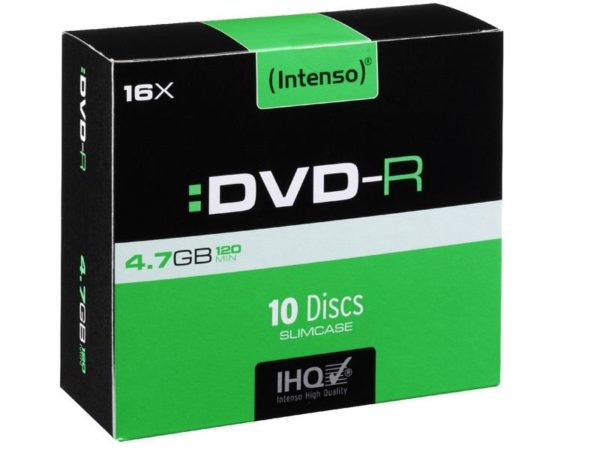 Intenso DVD-R 4,7 GB 16x Speed - 10pcs Slim Case