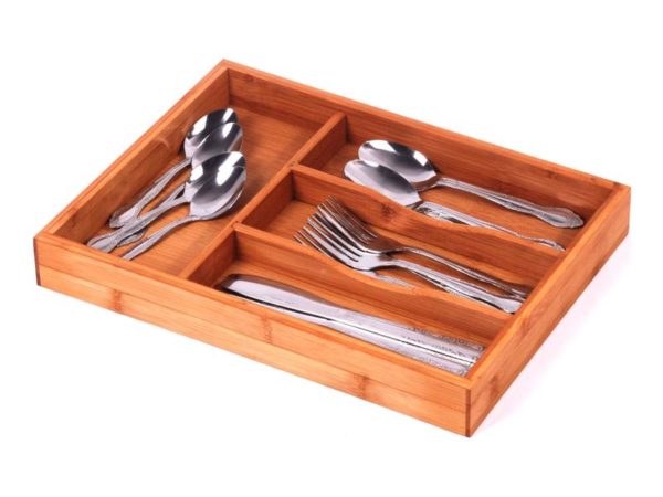 MK Bamboo BERN - 4 Division Cutlery Tray