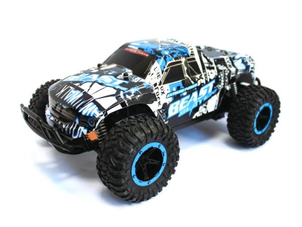 RC Monster Truck CHEETAH KING Beast 116 2.4G (black-white-blue)