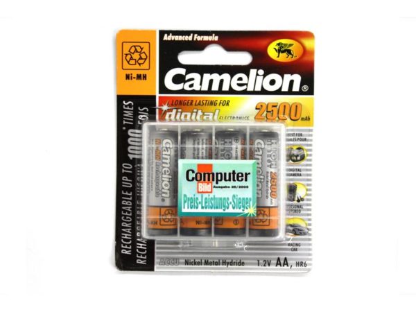 Rechargeable batteries Camelion AA Mignon 2500mAH (4 Pcs)