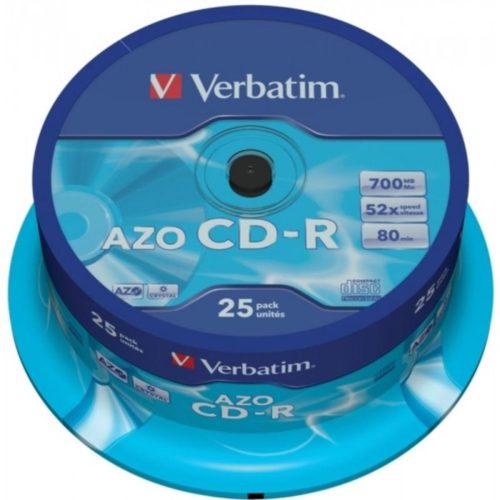 CD-R 80 Verbatim 52x DLP AZO 25er Cakebox 43352