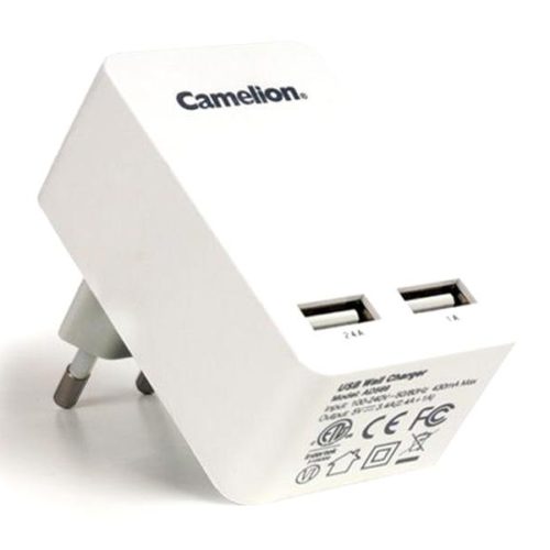 Camelion Dual USB Power Adapter White (AD569)