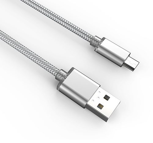 Kαλώδιο δεδομένων, LDNIO LS17I, Micro USB, 2.0m, πλεκτά, Ασήμι, χρυσό - 14398