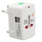 Travel Adapter EU-UK-US-CN-JAP-AU-SP + 2x USB Port (C110B)