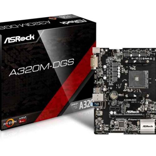 ASRock A320M-DGS AMD A320 Socket AM4 microATX motherboard 90-MXB5A0-A0UAYZ