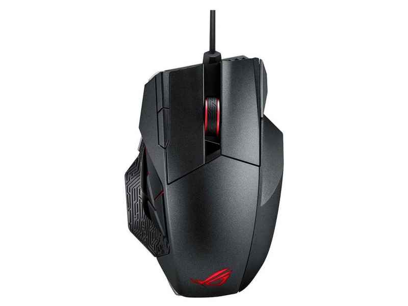 ASUS 90MP00A1-B0UA00 RF Wireless+USB Laser 8200DPI Right-hand Black mice 90MP00A1-B0UA00