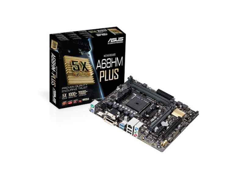 ASUS A68HM-Plus AMD A68H Socket FM2+ microATX motherboard 90MB0L40-M0EAY0