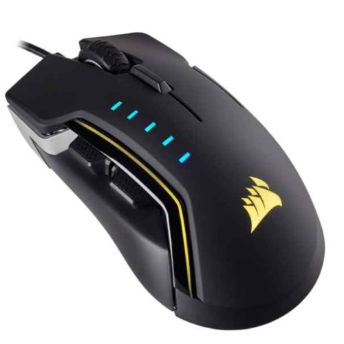 Corsair GLAIVE RGB USB Optical 16000DPI Right-hand Black mice CH-9302111-EU
