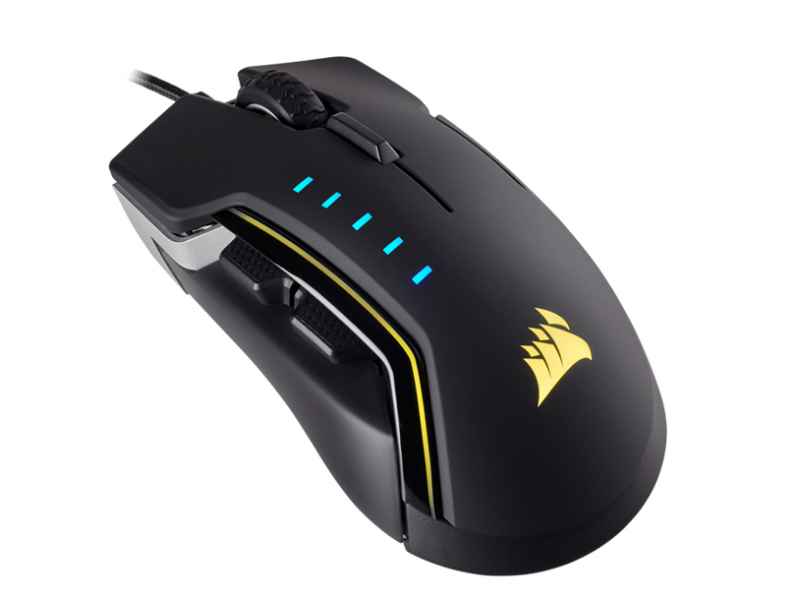 Corsair GLAIVE RGB USB Optical 16000DPI Right-hand Black mice CH-9302111-EU