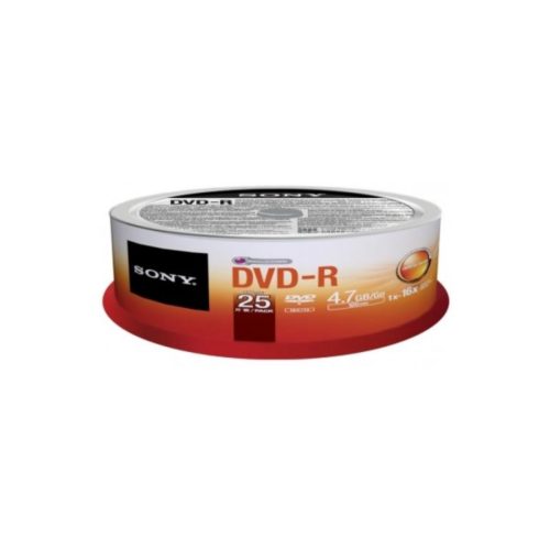 DVD-R 4.7GB Sony 16x 25er Cakebox 25DMR47SP